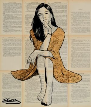 The woman in the golden robe